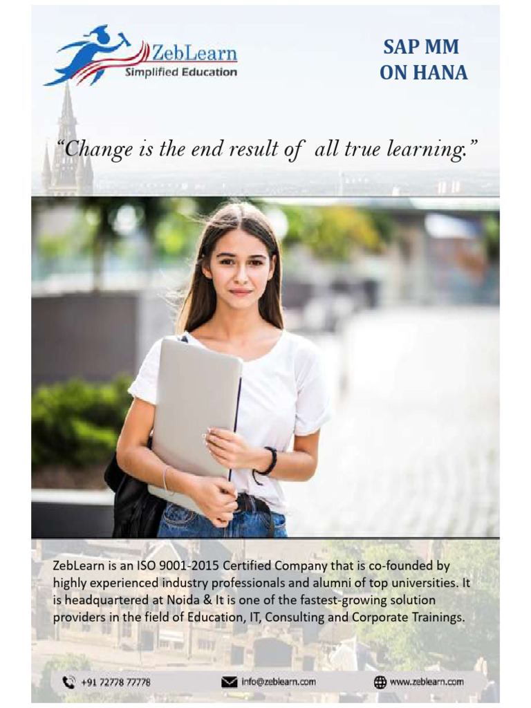 SAP HANA MM TUTORIAL PDF intelligence overview