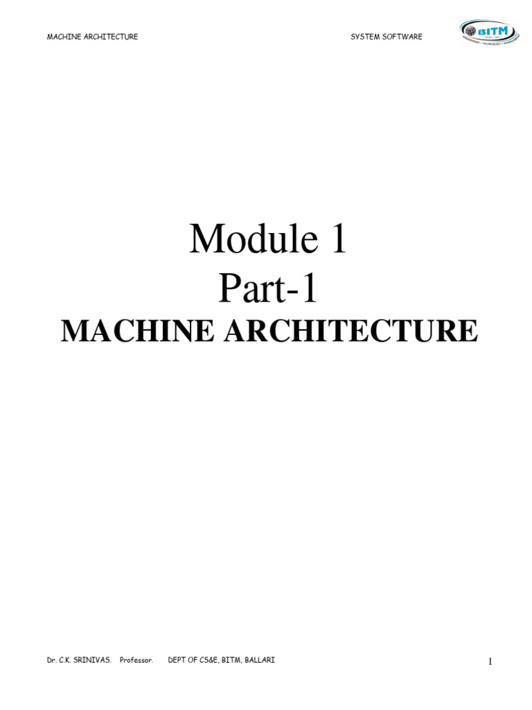Module-1 Part 1 Assemblers | PDF | Software | Assembly Language