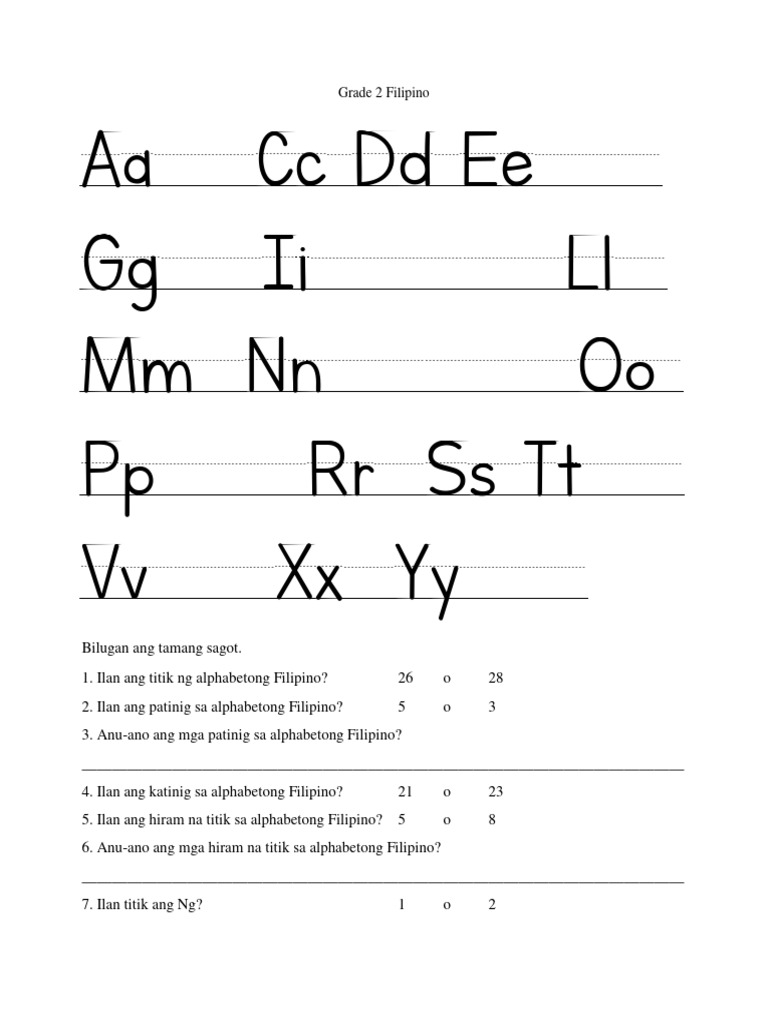 Grade 2 Filipino | PDF