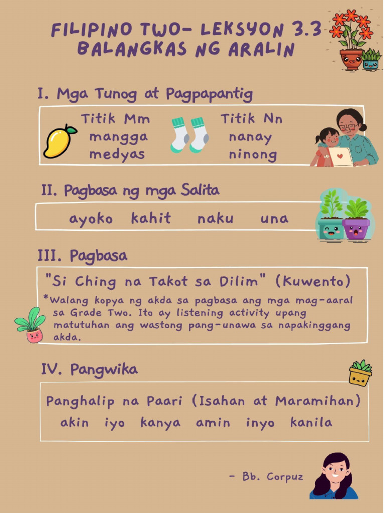 Filipino 2 Lesson 3.3 | PDF