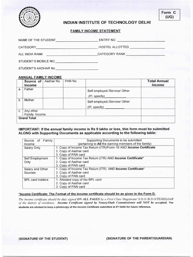 What Is Form C And D