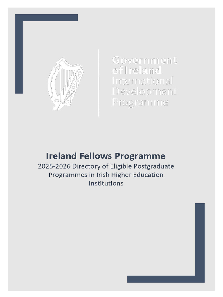 Ireland Fellows Programme Directory of Programmes 2025-26 | PDF ...