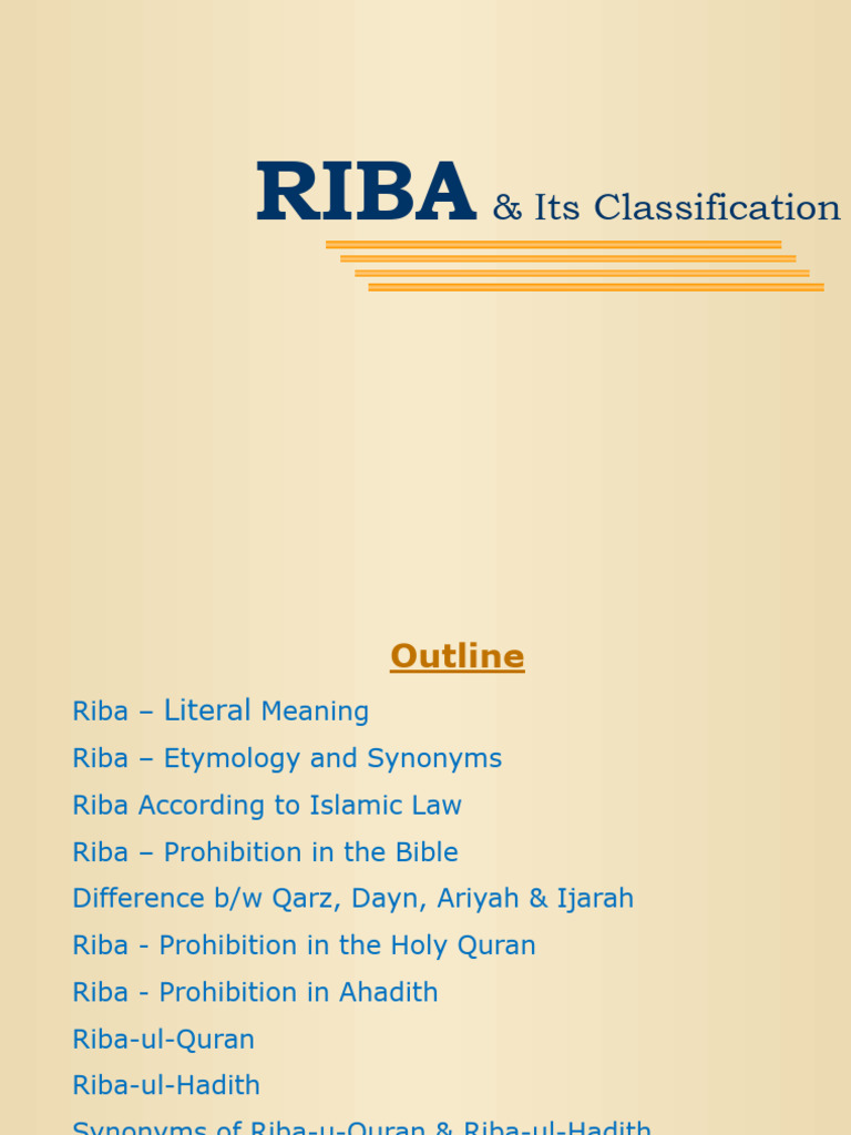 Basics Of Riba And Its Two Major Types – HAPZW