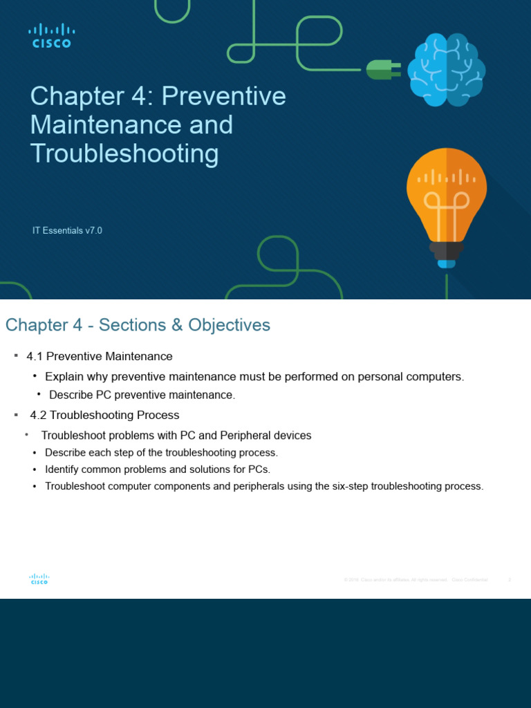 Ch4 - Preventive Maintenance and Troubleshooting | PDF ...