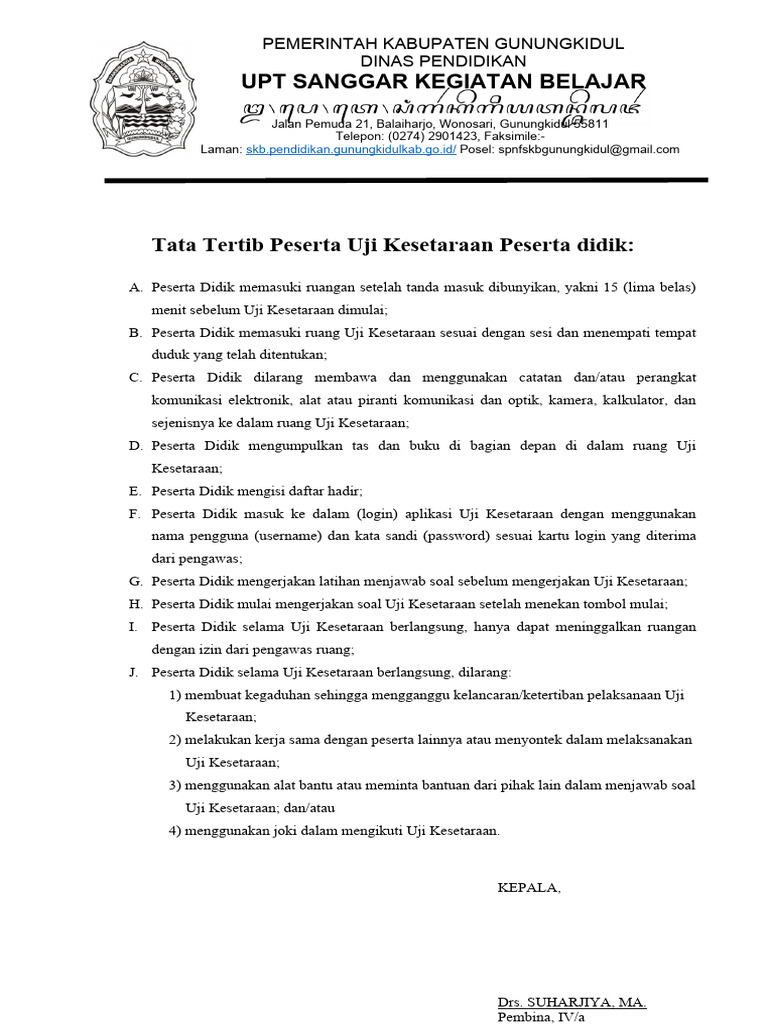 Tata Tertib Uk | PDF