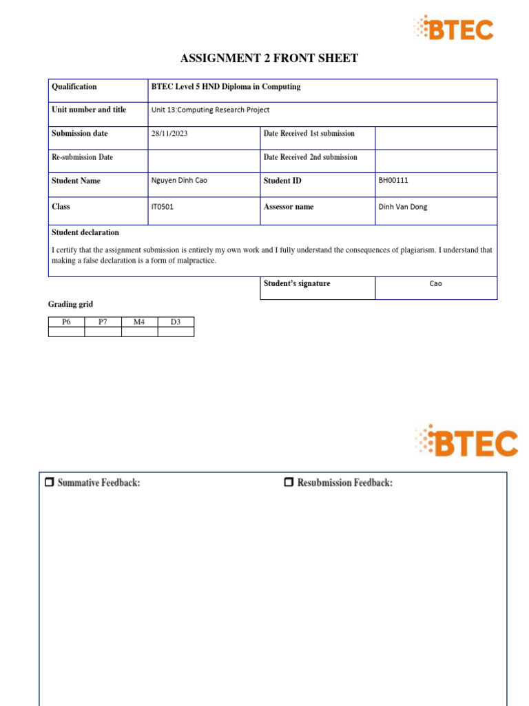 Computing Research Project Analysis | PDF | Big Data | Data