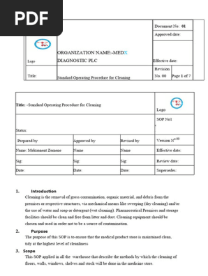 Document4.Docx Sop Cleaning