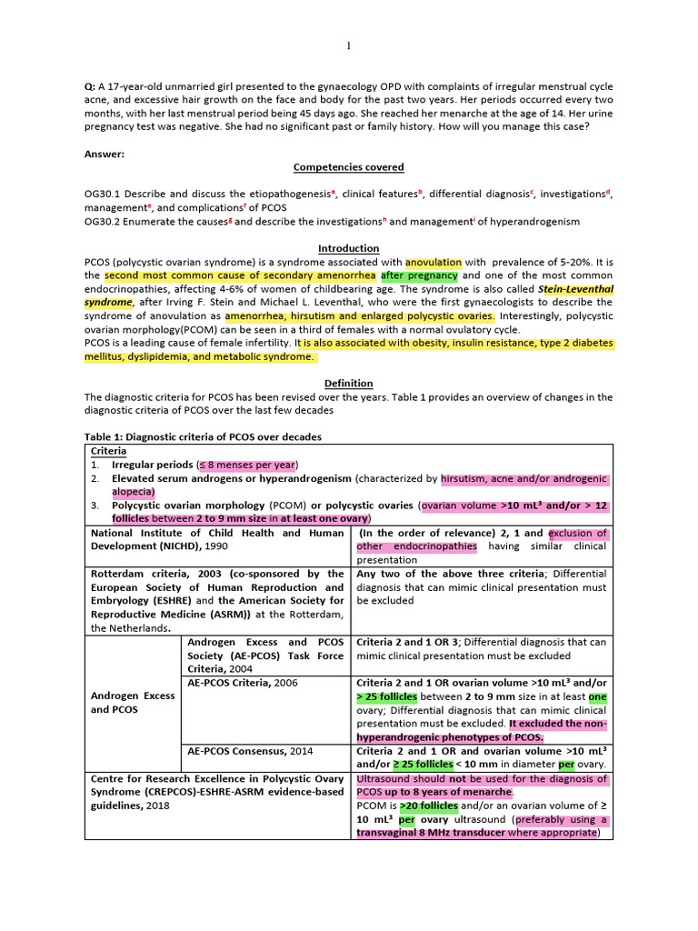 Pcos July 27 Final | PDF | Polycystic Ovary Syndrome | Luteinizing Hormone