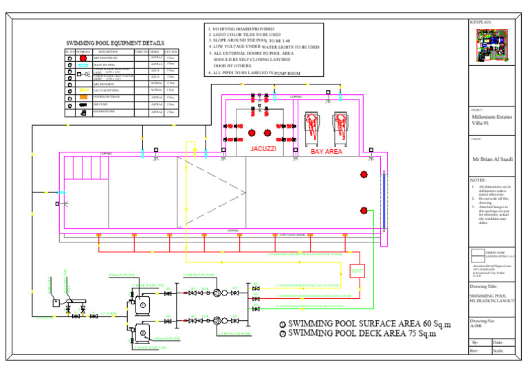 Swimming Pool Filtration Layout Diagram | PDF | Swimming Pool
