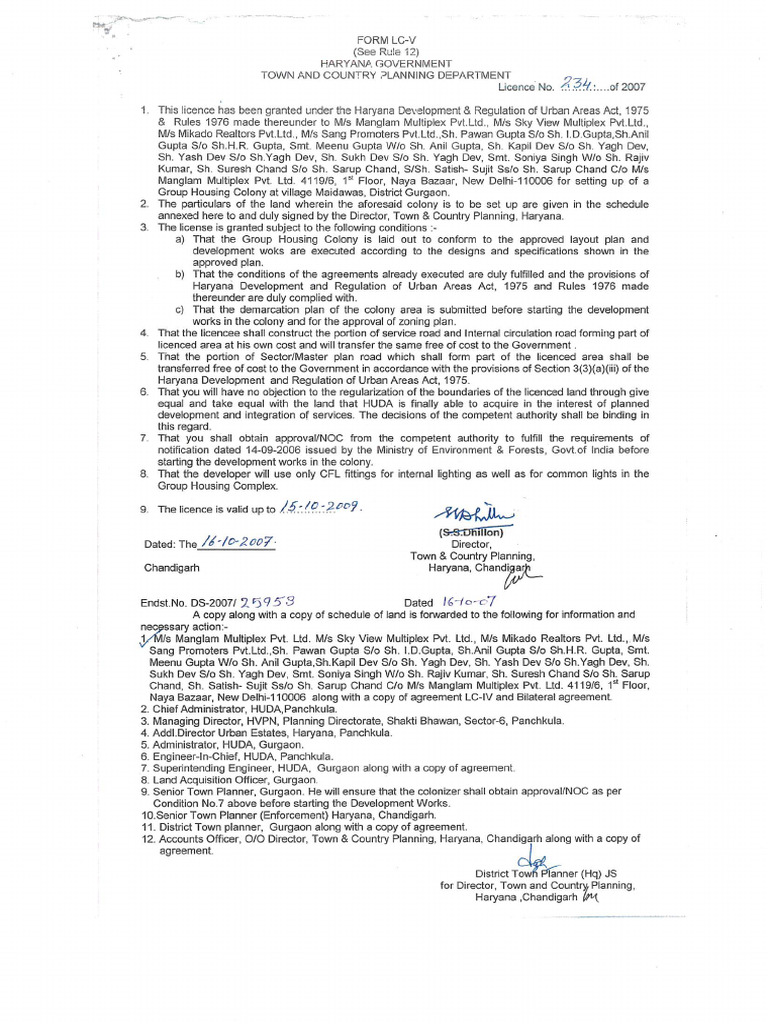 Trump tower license granted by town planning authority pdf