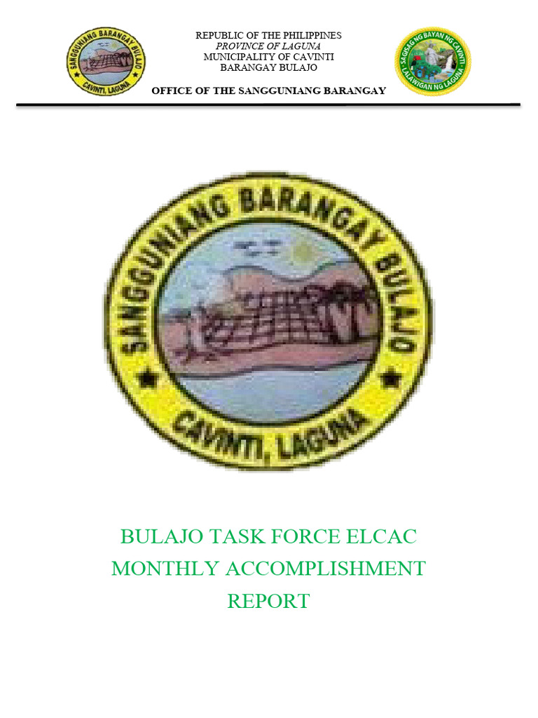 Bulajo ELCAC Monthly Report JUNE 2024 | PDF | Peace | International ...