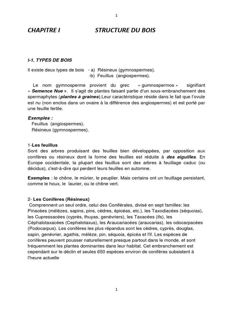 Anatomie et Structure du Bois | PDF | Bois | Arbres