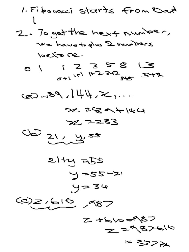 Patterns and Sequences | PDF
