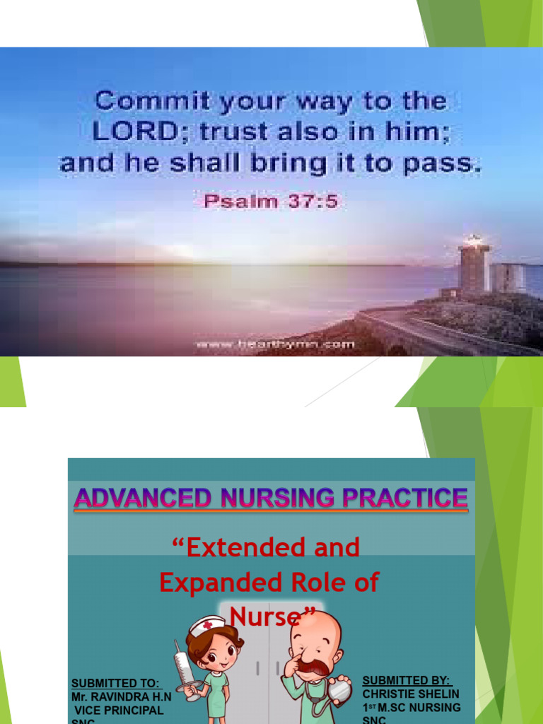 Extended and Expanded Role of Nurses | PDF | Nursing | Terminal Illness