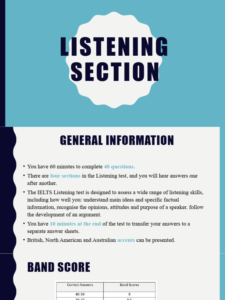 IELTS Listening Test Overview Guide | PDF | Career & Growth