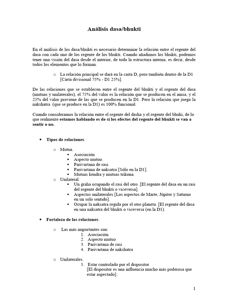 Análisis Dasa Bhukti PDF Religión y espiritualidad