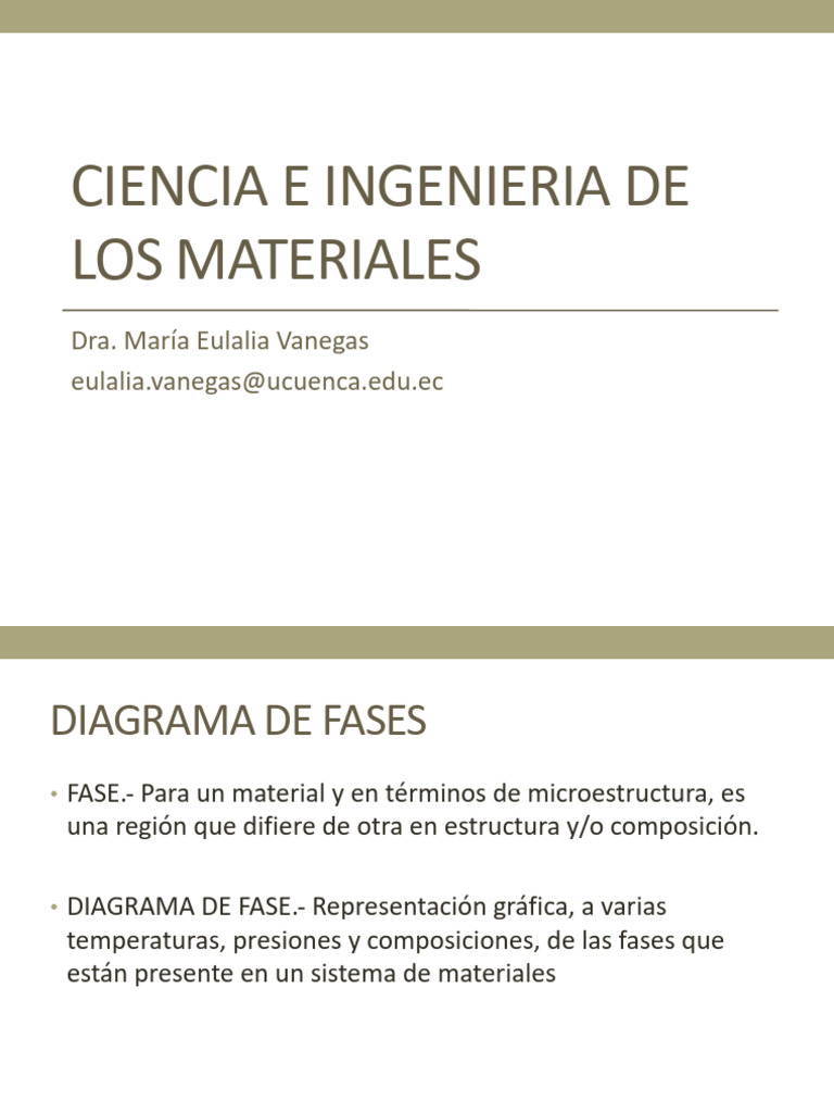 Diagramas de Fases en Aleaciones Binarias | PDF | Fase (materia ...