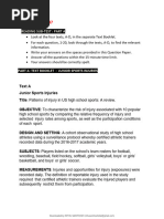 OET Reading Samples for Nurses | PDF