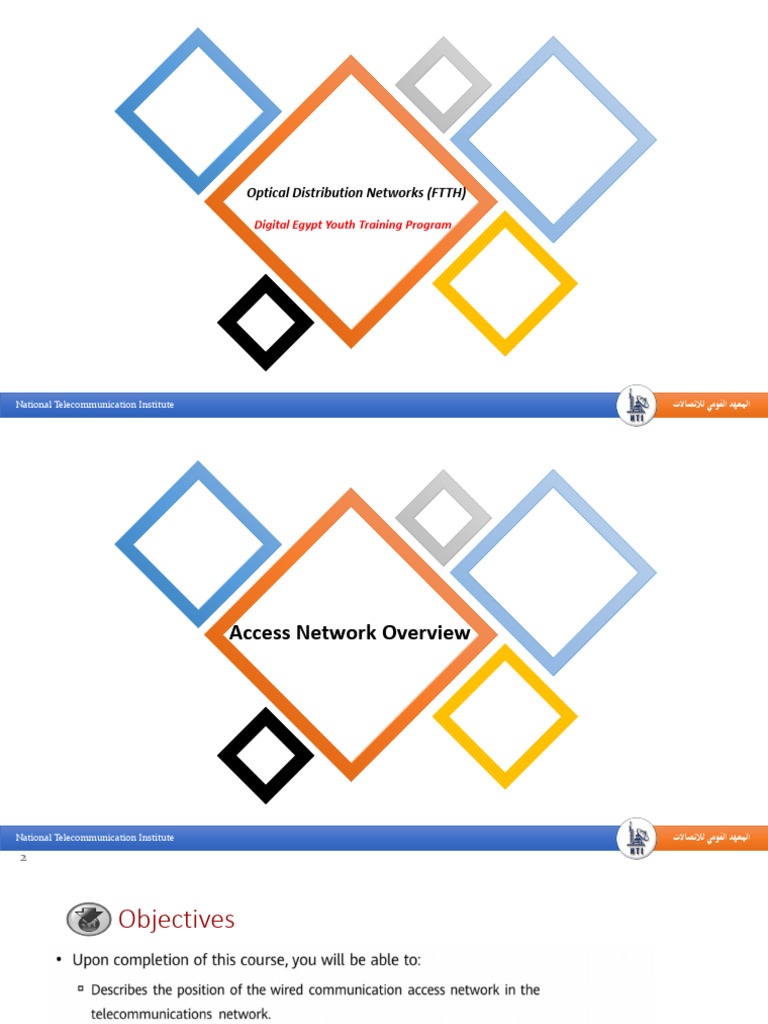 National Telecommunication Institute Overview | PDF | Fiber To The X ...