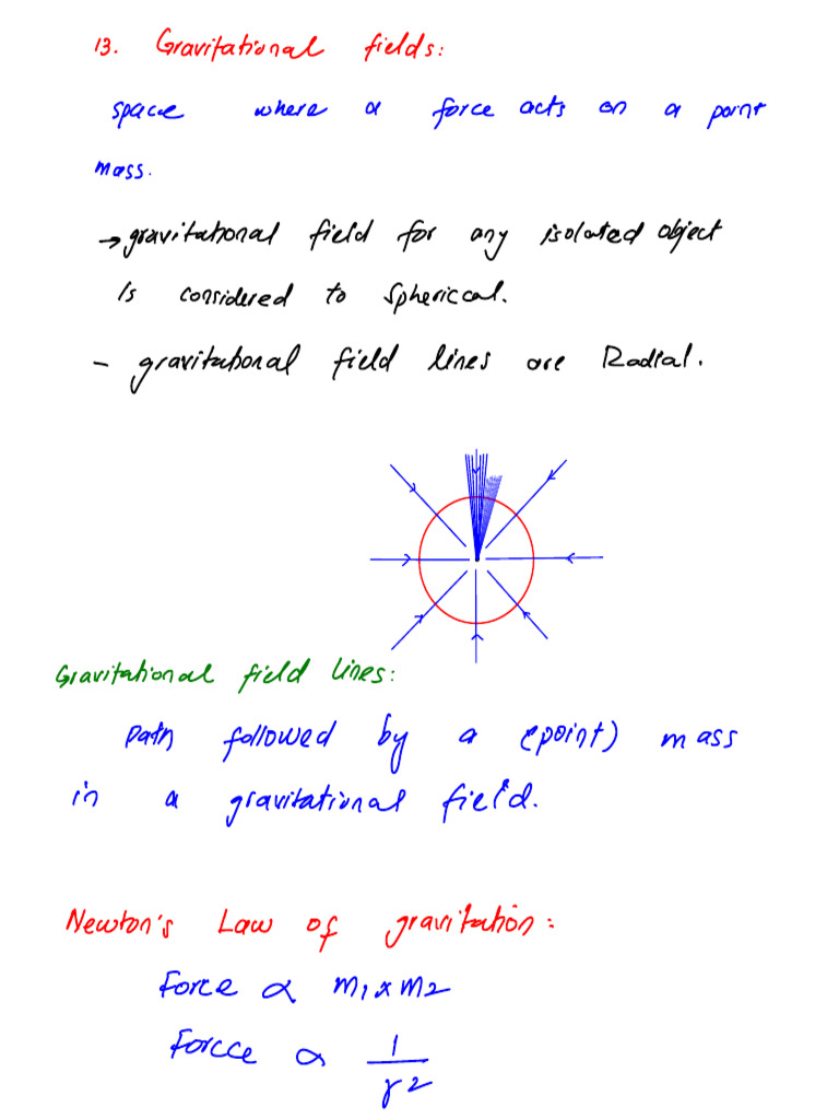 13 Gravitational Fields | PDF