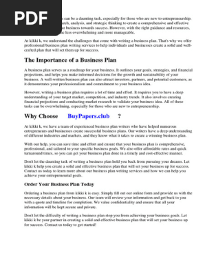 Kikki k Business Plan