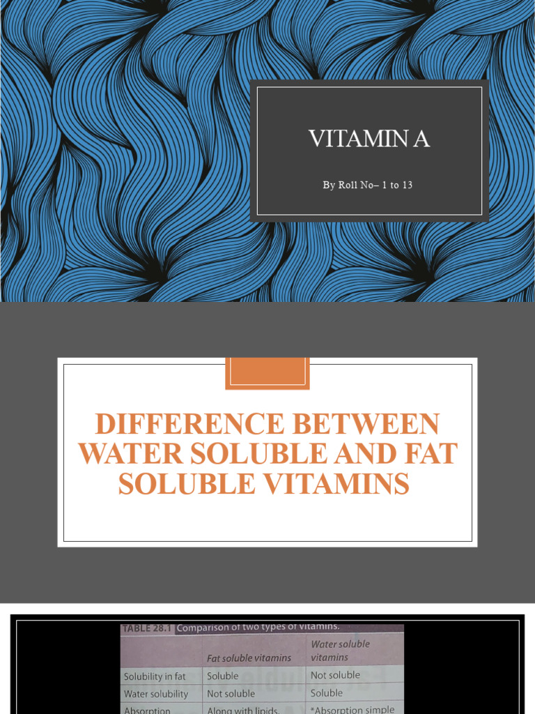 Vitamin A: Types, Sources, and Functions | PDF | Vitamin A | Retinal