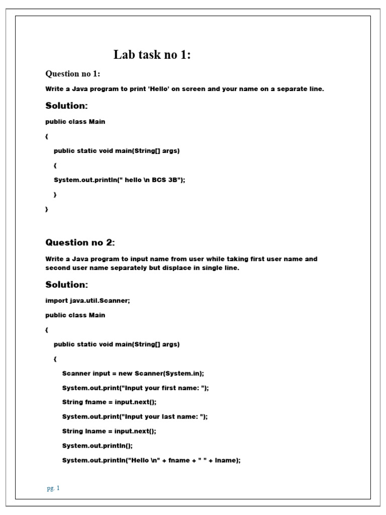 Java Programming Basics: Input & Output | PDF | Computer Programming ...