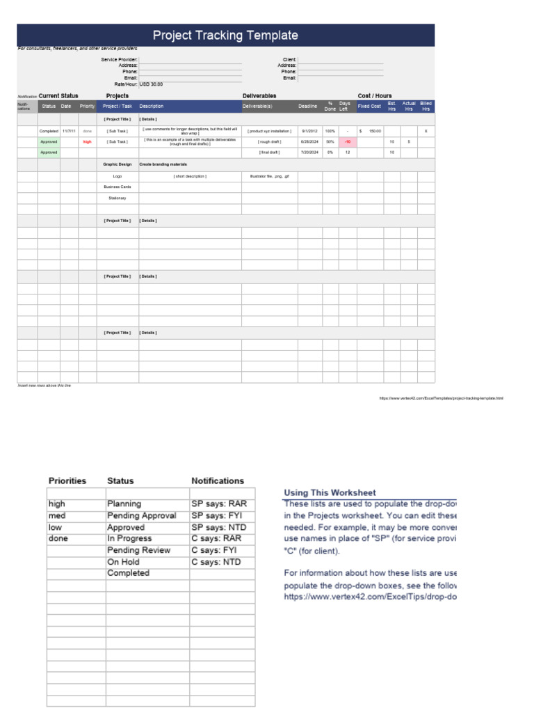 Simple Business Project Tracking1 | PDF | Computing | Software