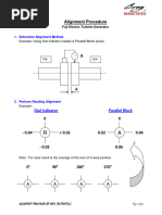 Axial and Radial Alignment Techniques | PDF | Rotation | Gear