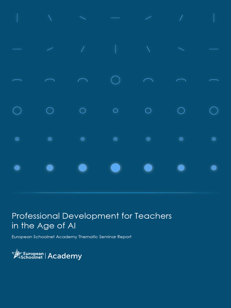 Professional development for teachers intheageofai european schoolnet