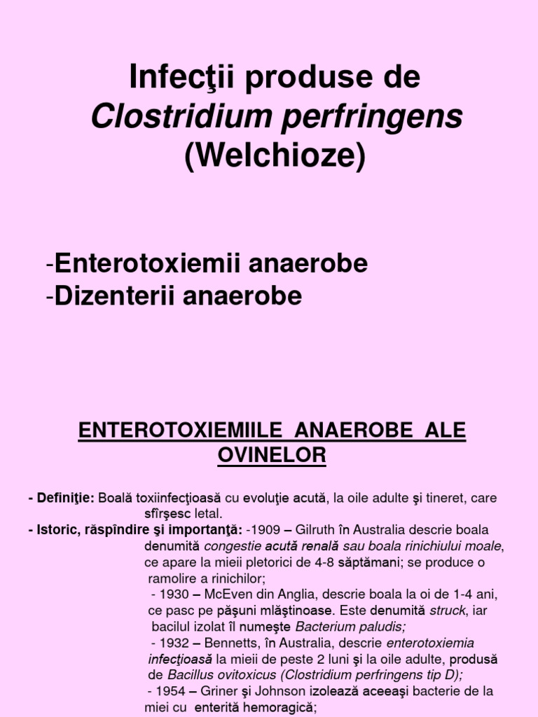 9.infectii Determinate de Clostridium Perfringens | PDF