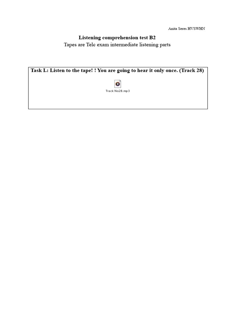 Listening | PDF | Reading Comprehension | Behavior Modification