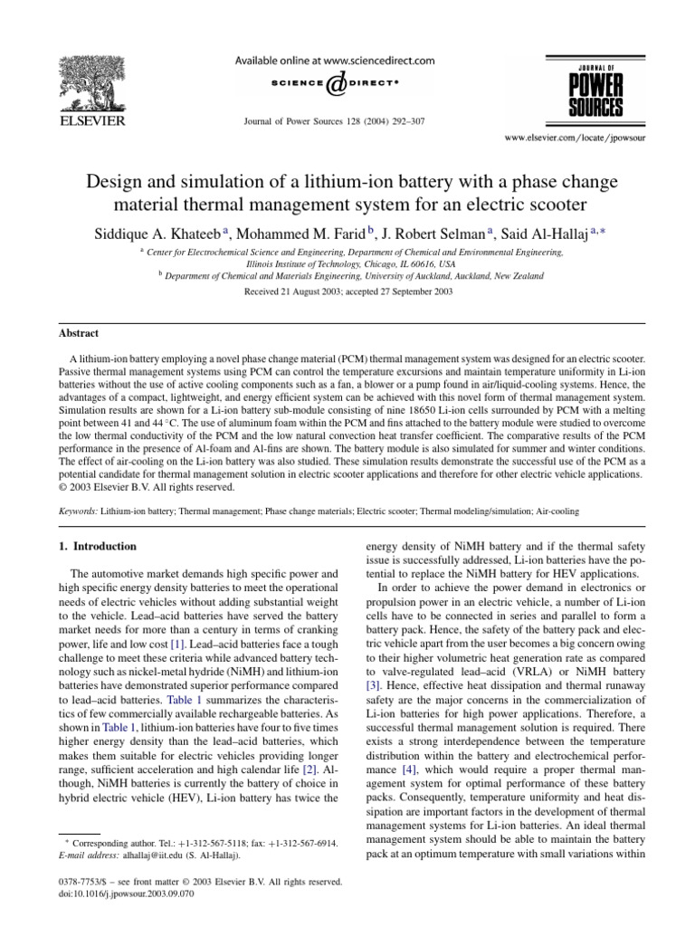 Design and Simulation of A Lithium Ion B | PDF | Lithium Ion Battery ...