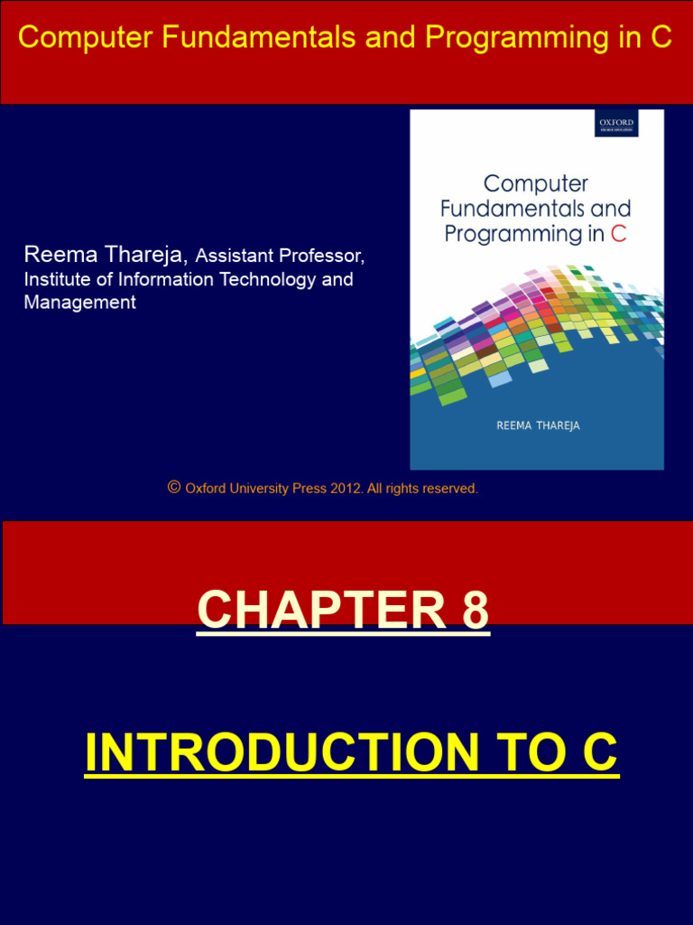 CH 8 Introduction To C | PDF | Integer (Computer Science) | Parameter ...