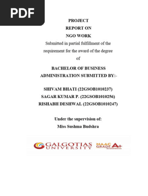 COMMUNITY SERVICE REPORT