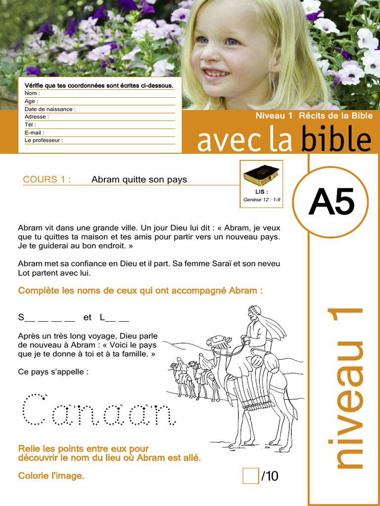 Récits bibliques : Abram et ses promesses | PDF | Abraham | Sarah
