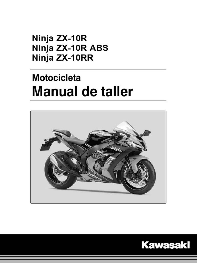 Manual de Taller Kawasaki ZX-10R | PDF | Tornillo | Rodamiento