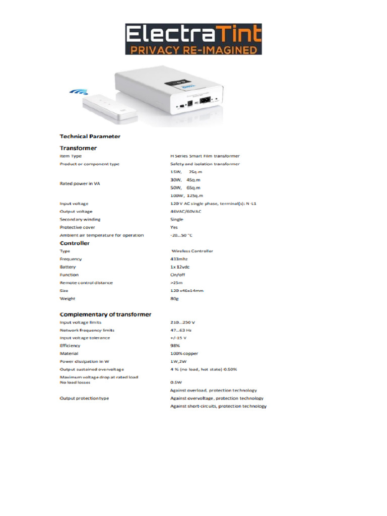 Transformer Info Pdf