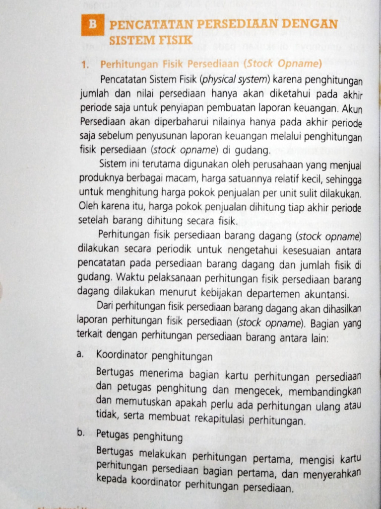 BAB 3 ACC XI - Point B - Pencatatan Persediaan Dengan Sistem Fisik | PDF