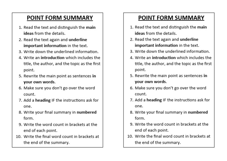 How To Summarize | PDF