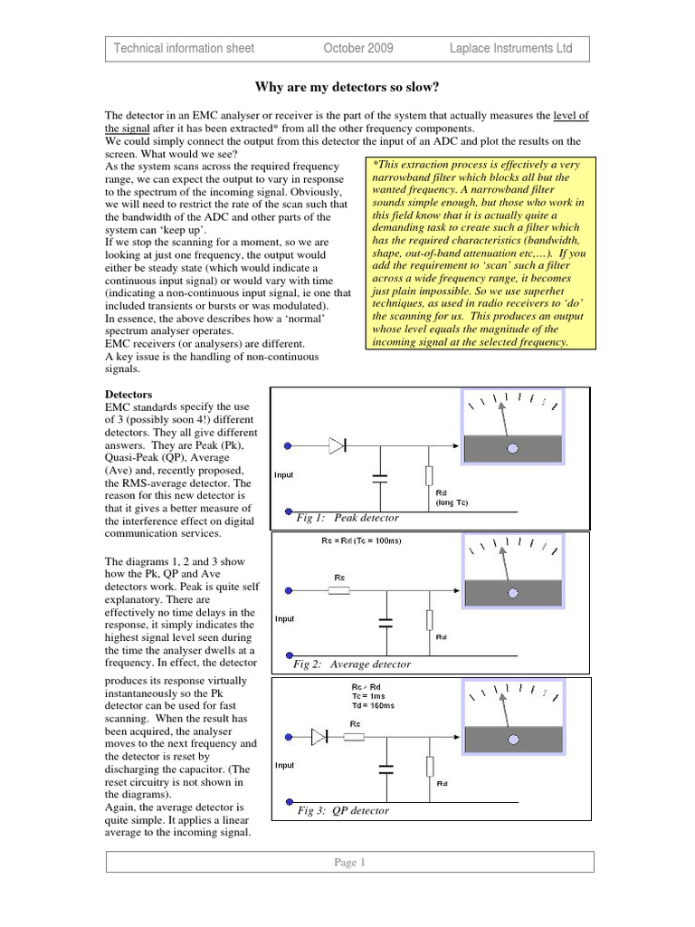 Laplace Instruments Why Are My Dectectors So Slow | PDF | Detector ...