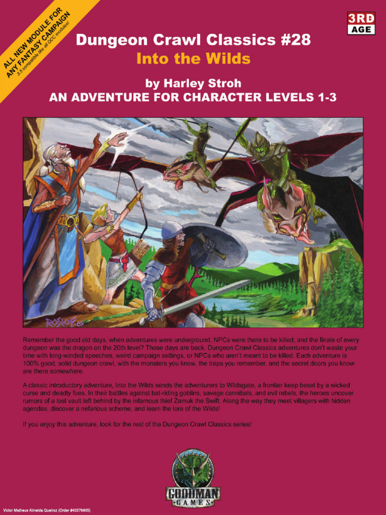 Dungeon Crawl Classics 28 Into The Wilds | PDF