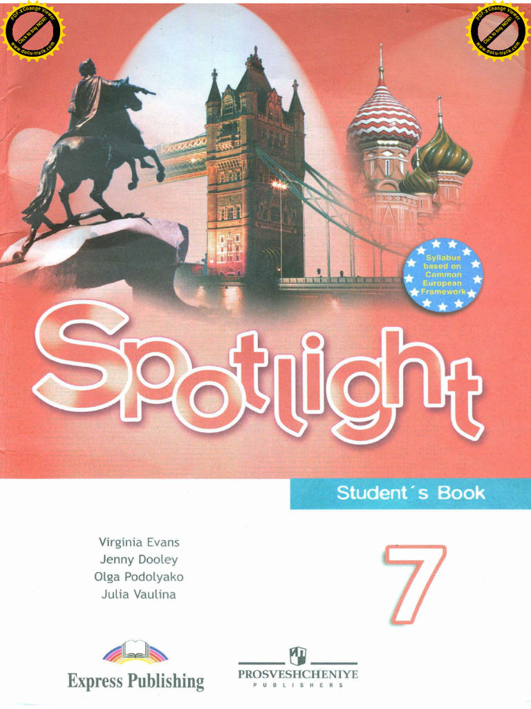 Spotlight 7 Student S Book S Grammatikoy I Slovarem 2010 | PDF