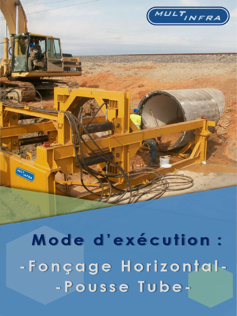 Fonçage Horizontal : Techniques et Avantages | PDF | Forage | Béton