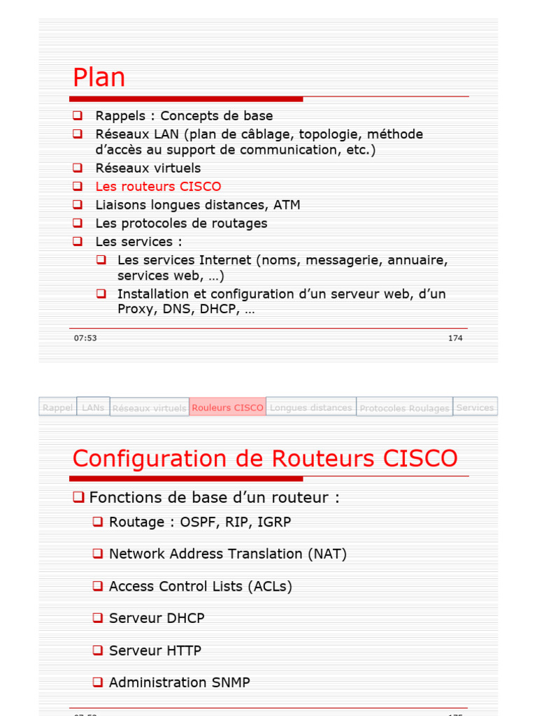 Configuration des Routeurs Cisco | PDF | Adresse IP | Démarrage d'un ...