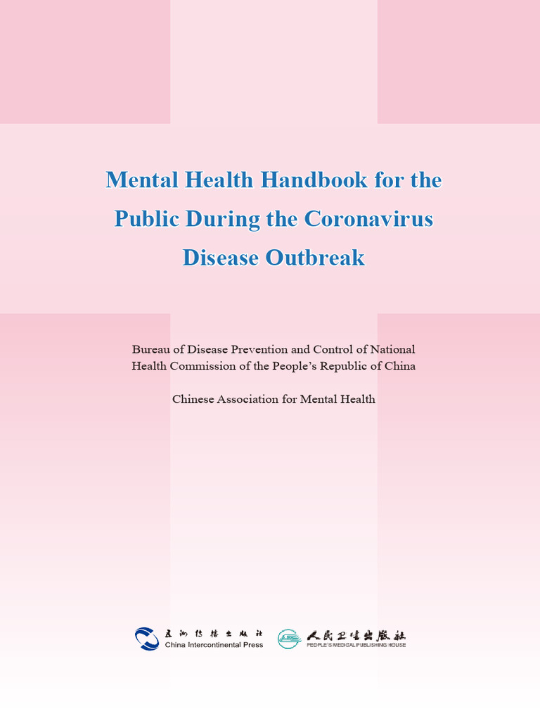 Mental Health Handbook For The Public During The Coronavirus Disease ...