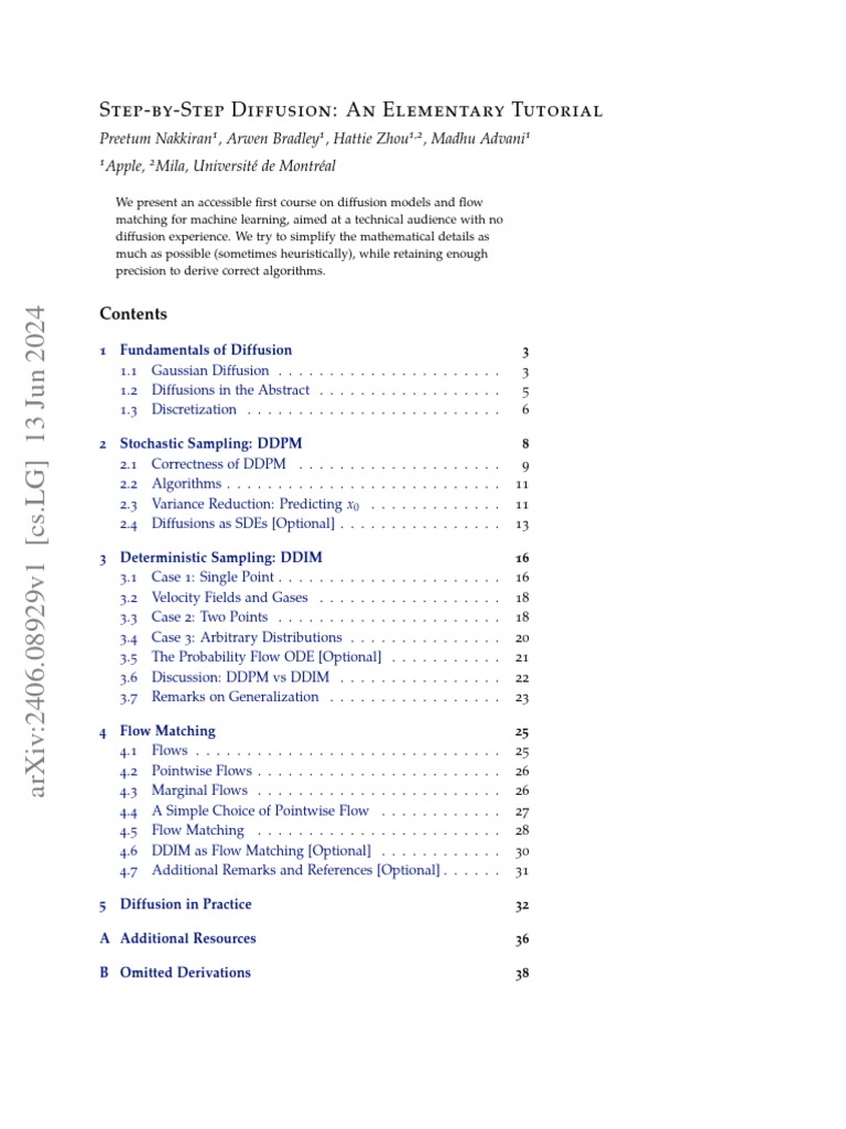 Step-by-Step Diffusion Tutorial | PDF | Stochastic Differential ...