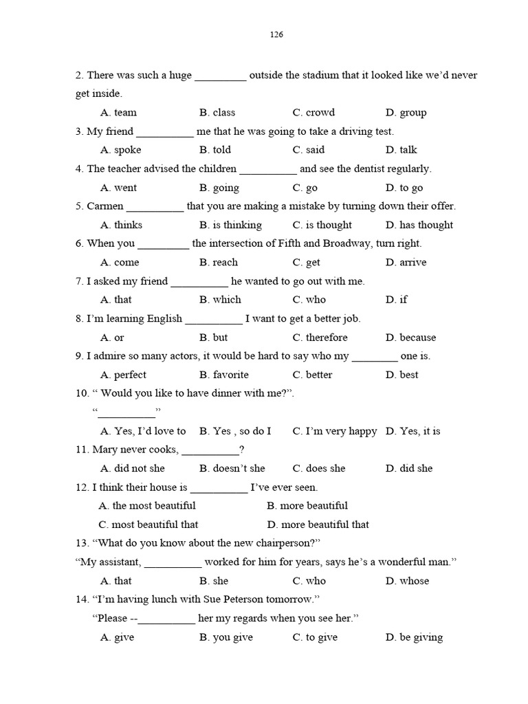 English Language Practice Exercises | PDF