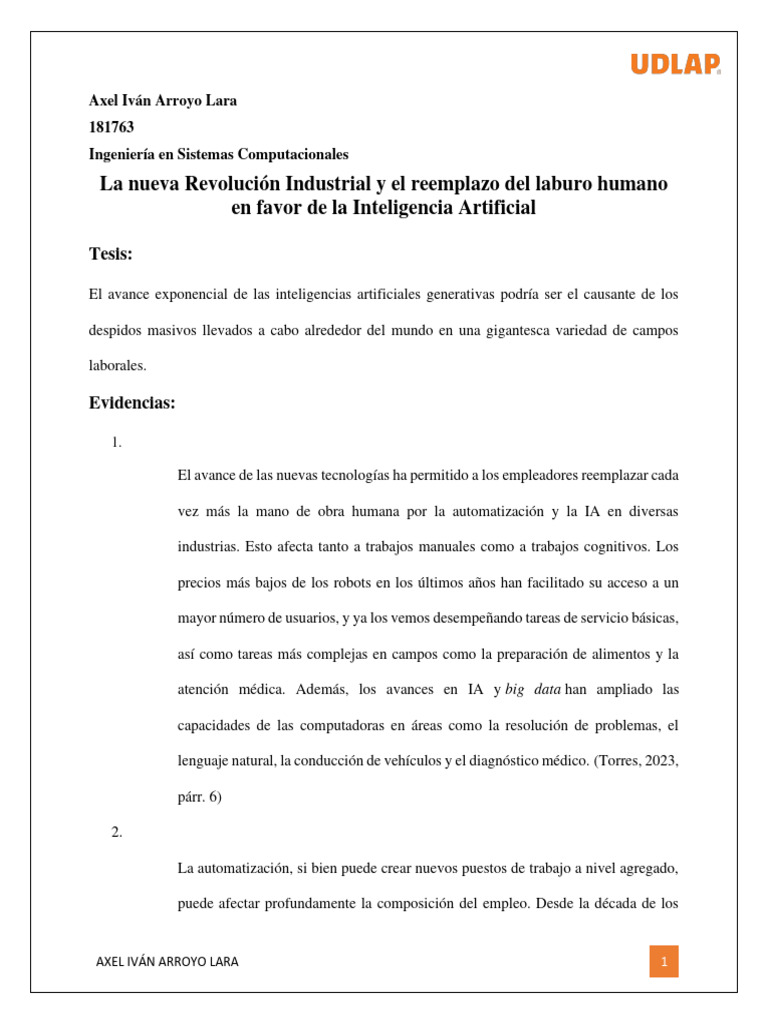 IA y Despidos: Impacto Laboral Actual | PDF | Inteligencia artificial ...
