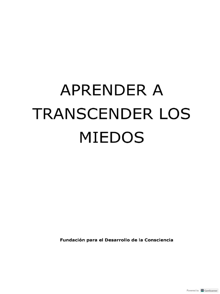 9.-Aprender A Transcender Los Miedos Protegido | PDF